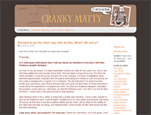 Tablet Screenshot of crankymatty.com